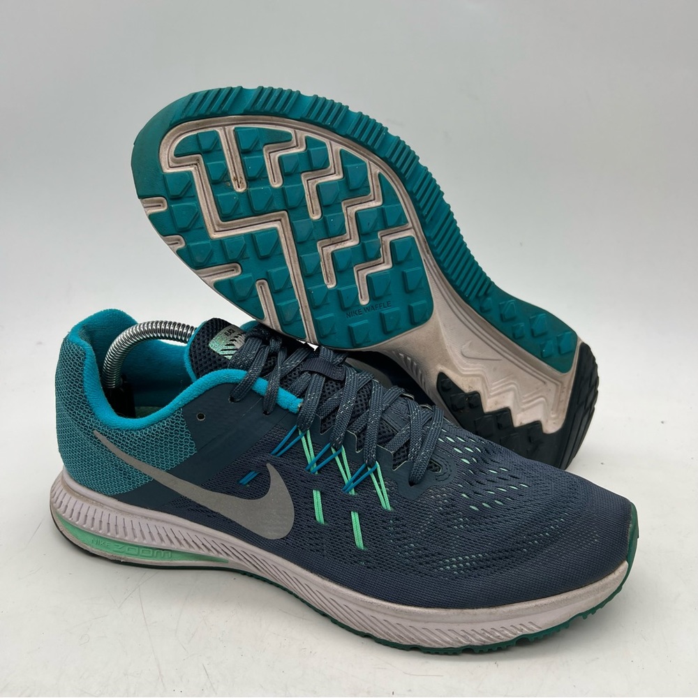 Nike Zoom Winflo 2 Flash Men’s size 10.5 Dark Grey/Light Blue Running Shoes